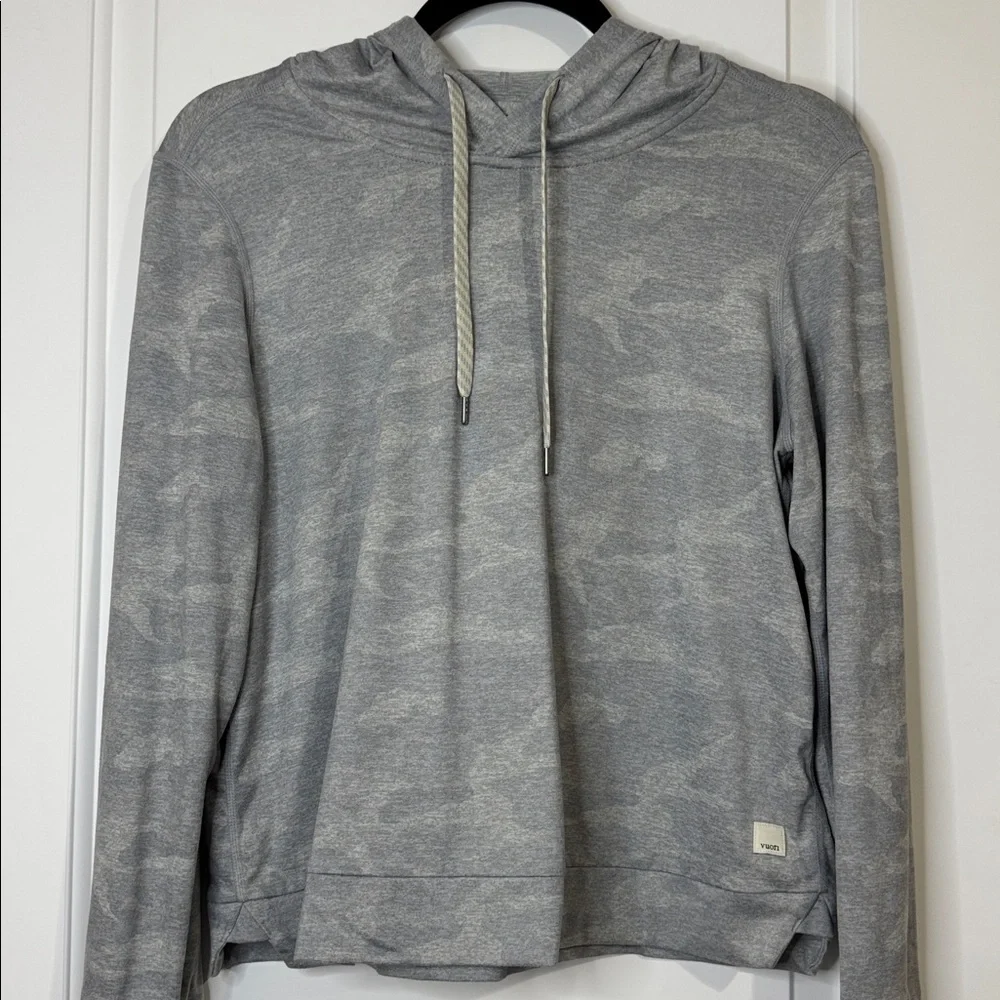 Vuori DreamKnit Essential Pale Heather Camo Hoodie Women’s Small - Picture 1 of 7
